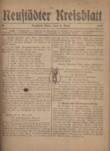 Neustadter Kreis - Blatt, nr.46, 1918