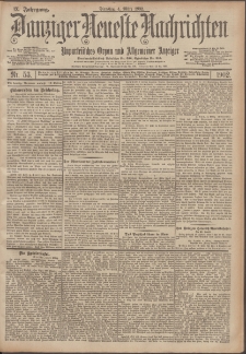 Danziger Neueste Nachrichten : unparteiisches Organ und allgemeiner Anzeiger 53/1902