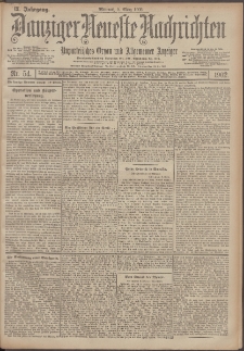 Danziger Neueste Nachrichten : unparteiisches Organ und allgemeiner Anzeiger 54/1902