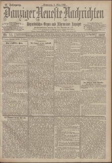 Danziger Neueste Nachrichten : unparteiisches Organ und allgemeiner Anzeiger 55/1902