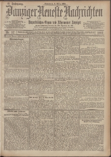 Danziger Neueste Nachrichten : unparteiisches Organ und allgemeiner Anzeiger 57/1902