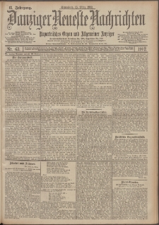 Danziger Neueste Nachrichten : unparteiisches Organ und allgemeiner Anzeiger 63/1902