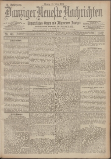 Danziger Neueste Nachrichten : unparteiisches Organ und allgemeiner Anzeiger 64/1902