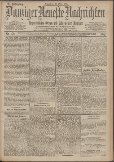 Danziger Neueste Nachrichten : unparteiisches Organ und allgemeiner Anzeiger 69/1902