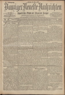 Danziger Neueste Nachrichten : unparteiisches Organ und allgemeiner Anzeiger 84/1902