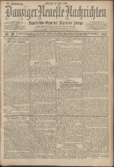 Danziger Neueste Nachrichten : unparteiisches Organ und allgemeiner Anzeiger 88/1902