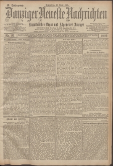 Danziger Neueste Nachrichten : unparteiisches Organ und allgemeiner Anzeiger 91/1902