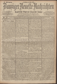 Danziger Neueste Nachrichten : unparteiisches Organ und allgemeiner Anzeiger 93/1902