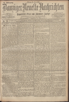 Danziger Neueste Nachrichten : unparteiisches Organ und allgemeiner Anzeiger 98/1902