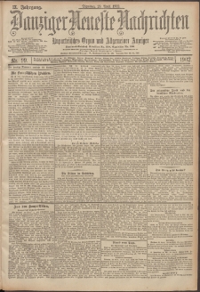 Danziger Neueste Nachrichten : unparteiisches Organ und allgemeiner Anzeiger 99/1902
