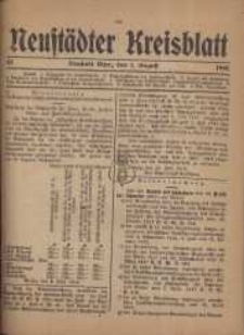 Neustadter Kreis - Blatt, nr.63, 1918