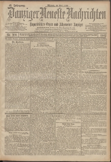 Danziger Neueste Nachrichten : unparteiisches Organ und allgemeiner Anzeiger 100/1902