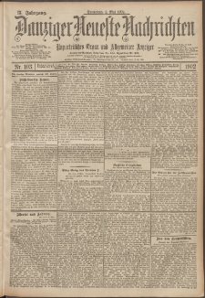 Danziger Neueste Nachrichten : unparteiisches Organ und allgemeiner Anzeiger 102/1902