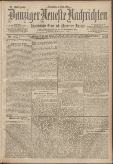 Danziger Neueste Nachrichten : unparteiisches Organ und allgemeiner Anzeiger 103/1902