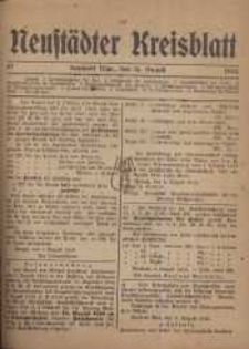 Neustadter Kreis - Blatt, nr.67, 1918