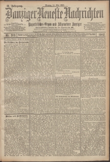 Danziger Neueste Nachrichten : unparteiisches Organ und allgemeiner Anzeiger 109/1902