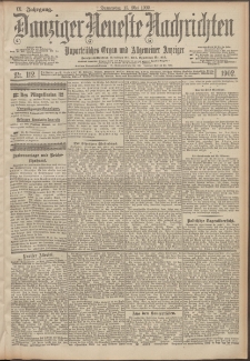 Danziger Neueste Nachrichten : unparteiisches Organ und allgemeiner Anzeiger 112/1902