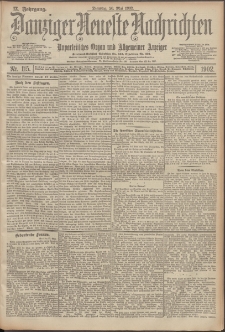 Danziger Neueste Nachrichten : unparteiisches Organ und allgemeiner Anzeiger 115/1902