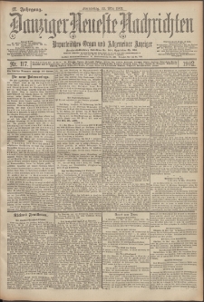 Danziger Neueste Nachrichten : unparteiisches Organ und allgemeiner Anzeiger 117/1902
