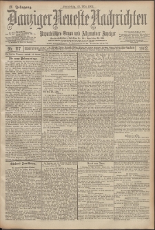 Danziger Neueste Nachrichten : unparteiisches Organ und allgemeiner Anzeiger 117/1902