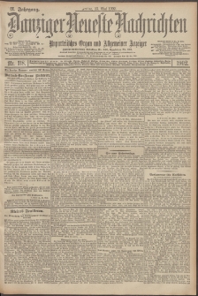 Danziger Neueste Nachrichten : unparteiisches Organ und allgemeiner Anzeiger 118/1902