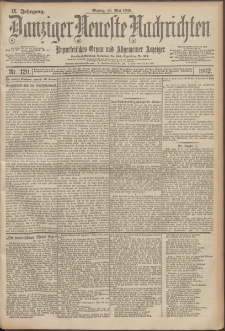 Danziger Neueste Nachrichten : unparteiisches Organ und allgemeiner Anzeiger 120/1902