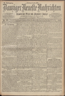 Danziger Neueste Nachrichten : unparteiisches Organ und allgemeiner Anzeiger 121/1902