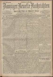 Danziger Neueste Nachrichten : unparteiisches Organ und allgemeiner Anzeiger 123/1902