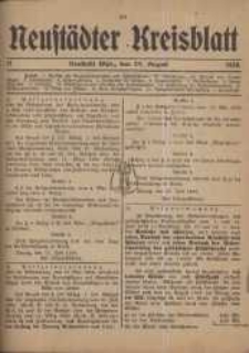 Neustadter Kreis - Blatt, nr.71, 1918