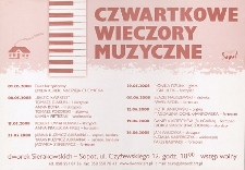 Czwartkowe wieczory muzyczne