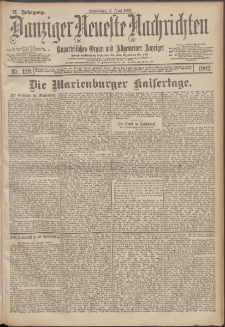 Danziger Neueste Nachrichten : unparteiisches Organ und allgemeiner Anzeiger 129/1902