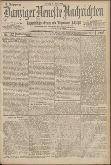 Danziger Neueste Nachrichten : unparteiisches Organ und allgemeiner Anzeiger 132/1902