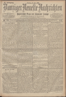 Danziger Neueste Nachrichten : unparteiisches Organ und allgemeiner Anzeiger 133/1902