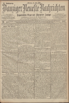 Danziger Neueste Nachrichten : unparteiisches Organ und allgemeiner Anzeiger 140/1902