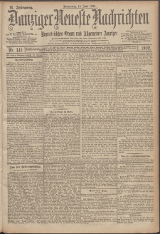 Danziger Neueste Nachrichten : unparteiisches Organ und allgemeiner Anzeiger 141/1902