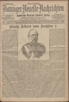 Danziger Neueste Nachrichten : unparteiisches Organ und allgemeiner Anzeiger 142/1902
