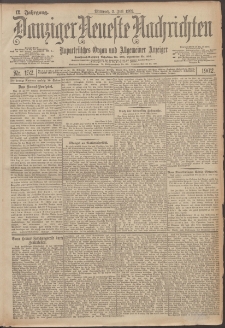 Danziger Neueste Nachrichten : unparteiisches Organ und allgemeiner Anzeiger 152/1902