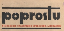 Po prostu : studenckie czasopismo społeczno-literackie, 1953.01.29 nr 5