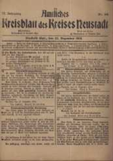 Neustadter Kreis - Blatt, nr.106, 1918