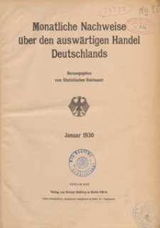 Monatliche Nachweise über den Auswärtigen Handel Deutschlands, 1930.06