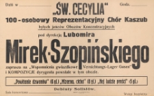 "Św. Cecylia" 100-osobowy Reprezentacyjny Chór Kaszub...