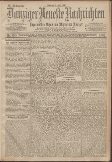 Danziger Neueste Nachrichten : unparteiisches Organ und allgemeiner Anzeiger 158/1902