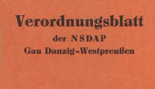Verordnungsblatt der NSDAP, Gau Danzig-Westpreussen, 1941.1 Folge 1