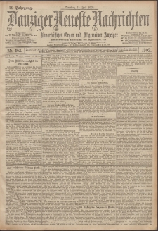 Danziger Neueste Nachrichten : unparteiisches Organ und allgemeiner Anzeiger 163/1902