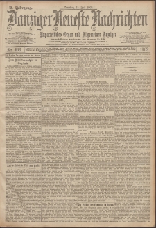 Danziger Neueste Nachrichten : unparteiisches Organ und allgemeiner Anzeiger 163/1902