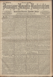 Danziger Neueste Nachrichten : unparteiisches Organ und allgemeiner Anzeiger 168/1902