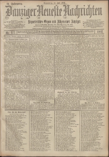 Danziger Neueste Nachrichten : unparteiisches Organ und allgemeiner Anzeiger 177/1902