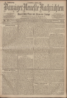 Danziger Neueste Nachrichten : unparteiisches Organ und allgemeiner Anzeiger 179/1902