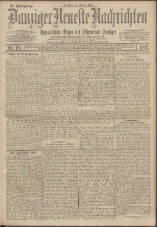 Danziger Neueste Nachrichten : unparteiisches Organ und allgemeiner Anzeiger 181/1902