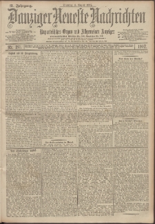 Danziger Neueste Nachrichten : unparteiisches Organ und allgemeiner Anzeiger 181/1902